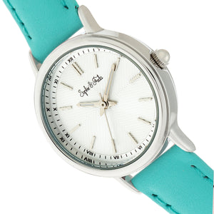 Sophie & Freda Berlin Leather-Band Watch - Turquoise - SAFSF4803