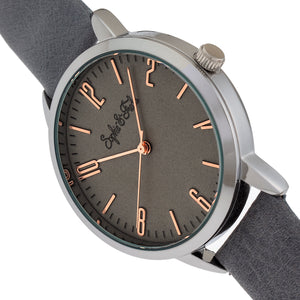 Sophie and Freda Vancouver Leather-Band Watch - Grey - SAFSF4902