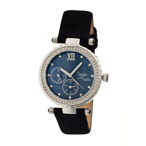 Sophie & Freda Montreal MOP Leather-Band Watch - SAFSF3002