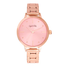 Load image into Gallery viewer, Sophie and Freda Milwaukee Bracelet Watch - Rose Gold/Mauve - SAFSF5806
