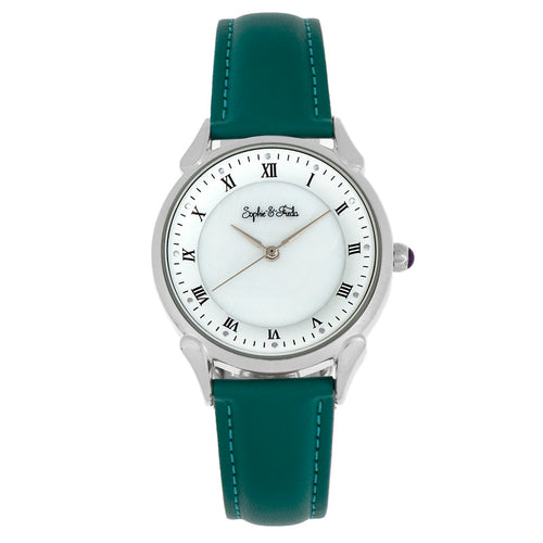 Sophie and Freda Mykonos Mother-Of-Pearl Leather-Band Watch - SAFSF5502