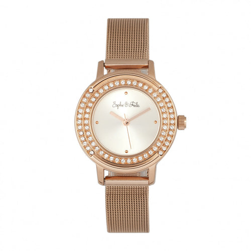 Sophie & Freda Cambridge Bracelet Watch w/Swarovski Crystals - SAFSF4102