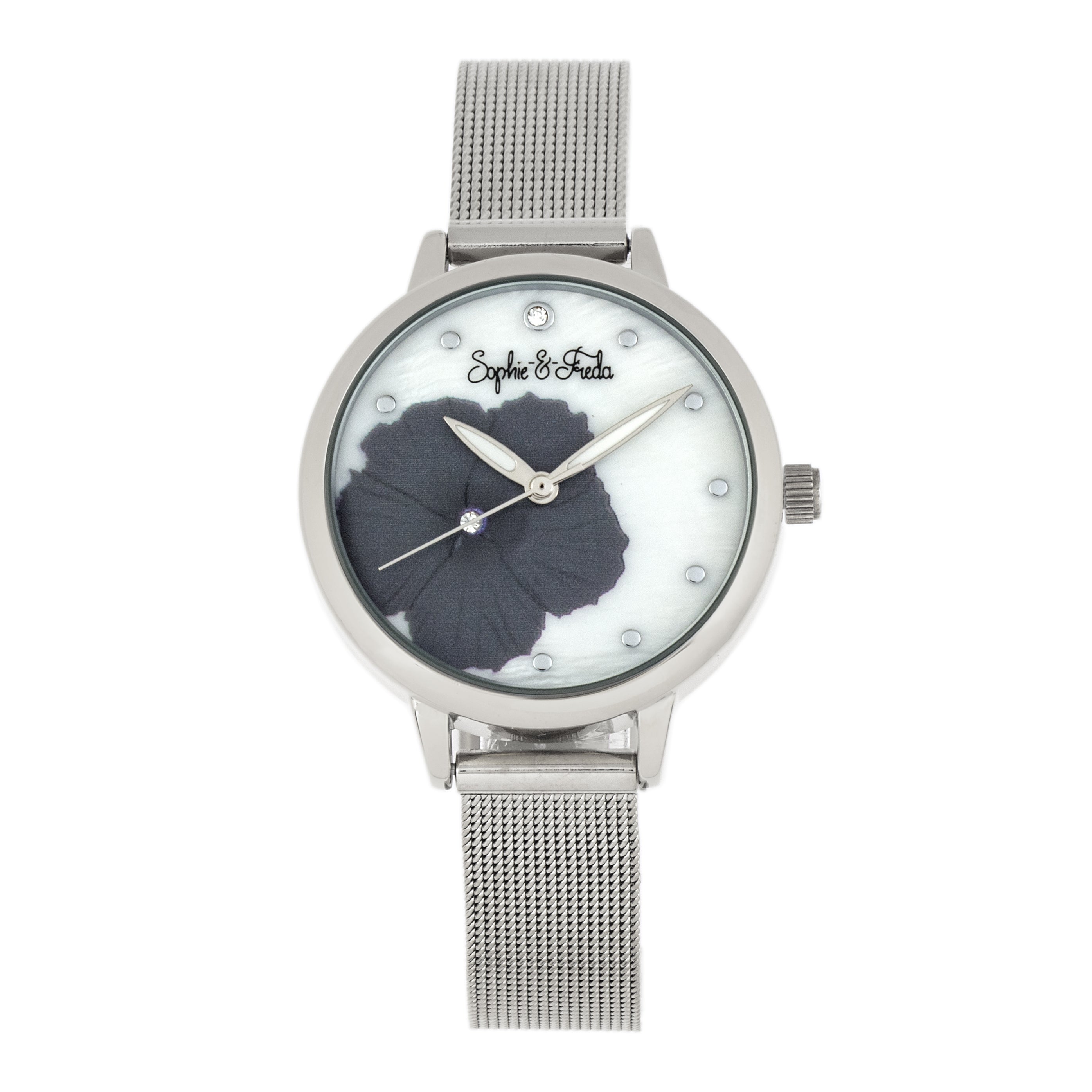 スカルケア ソフィア Sophie and Freda Raleigh Women's Watch Silver Band Silver Case