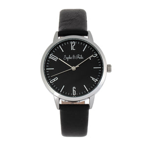 Sophie and Freda Vancouver Leather-Band Watch - Black - SAFSF4901