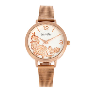 Sophie and Freda Lexington Bracelet Watch - Rose Gold/White - SAFSF5205